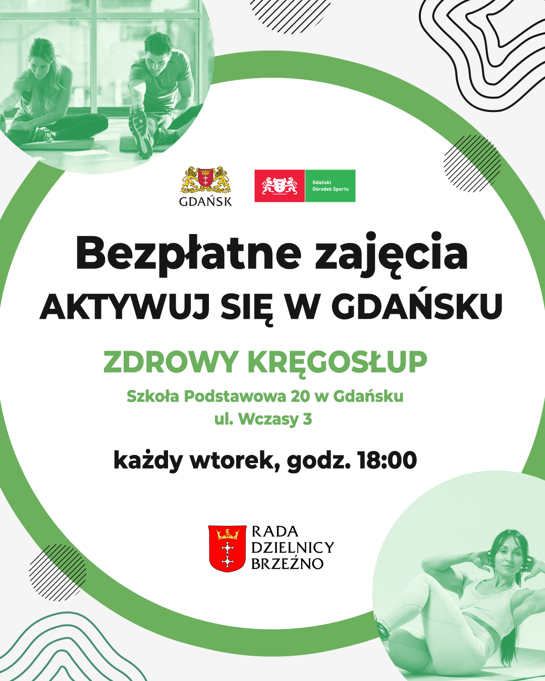 Bezpłatne zajęcia  Aktywuj się w Gdańsku! - „Zdrowy kręgosłup”